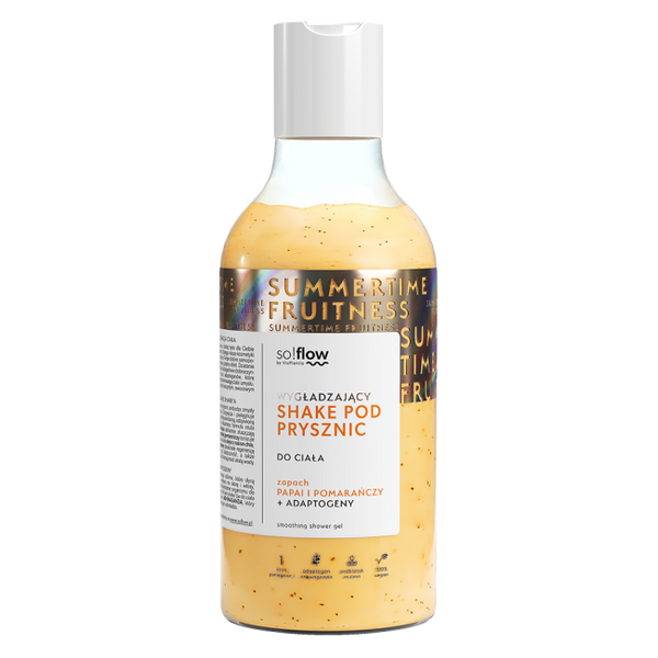 So!Flow Smoothing Shower Shake with Papaya Orange and Adaptogens 400ml