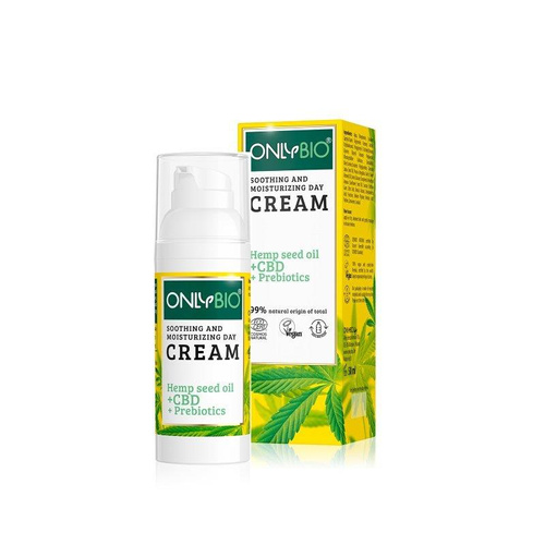 OnlyBio Vegan Łagodzący i Nawilżający Krem na Dzień 50ml