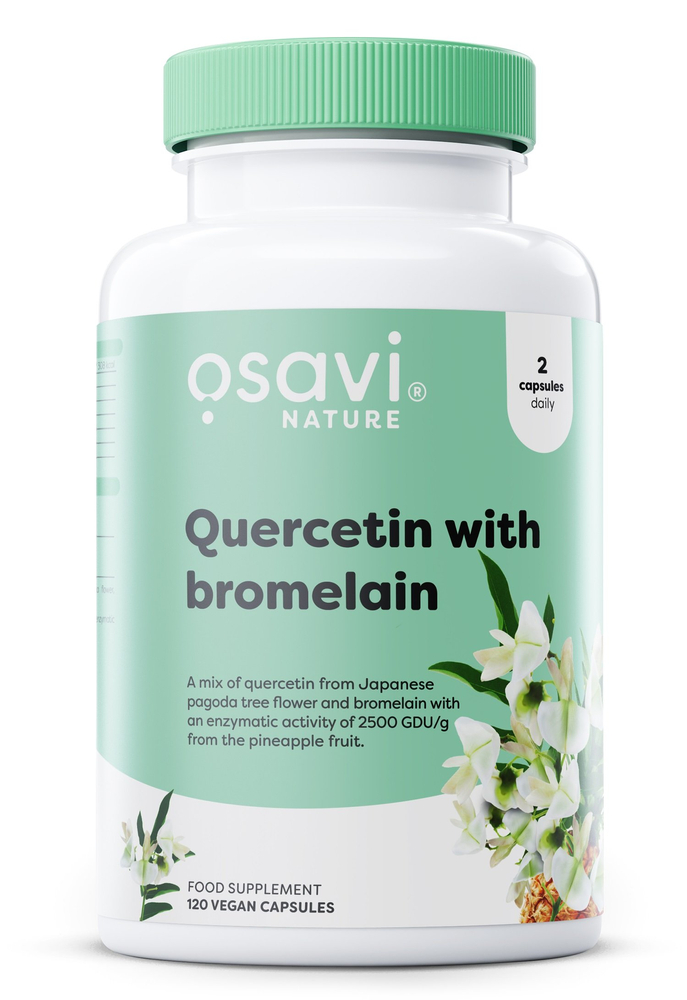 Osavi Kwercetyna z Bromelainą 120 kapsułek wegańskich