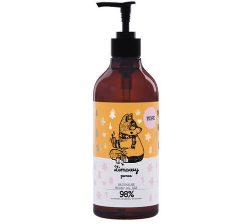 Yope Naturalne Nawilżające Mydło do Rąk w Płynie Zimowy Poncz 500ml