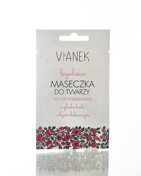 Vianek Łagodząca Maseczka do Cery Podrażnionej z Glinką Białą i Olejem Kokosowym 10g
