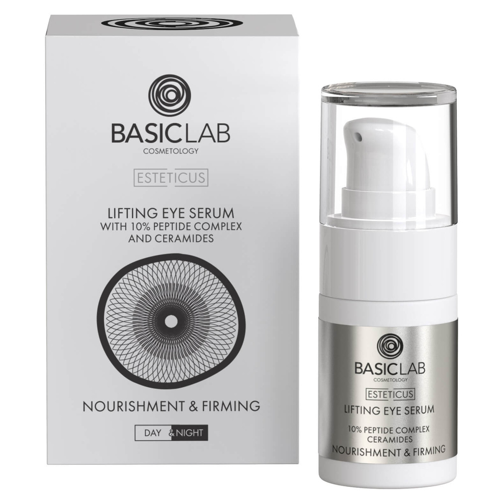 BasicLab Esteticus Liftingujące Serum pod Oczy 10% Peptydy 15ml