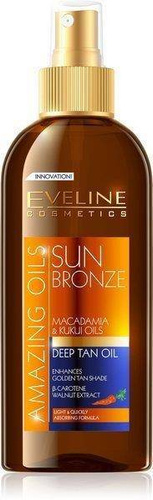 Eveline Amazing Oils Sun Care Bronze Deep Tan Oil Olejek do Opalania 150ml Best Before 26.04.26