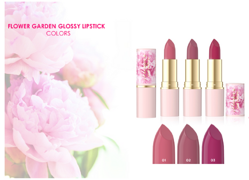 Eveline Flower Garden Moisturizing Lipstick No 2 Vit. E Hyaluronic Acid Vegan 1 Piece