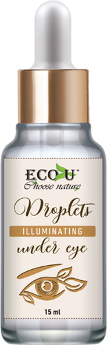 EcoU Rozświetlające Wygładzające Kropelki pod Oczy 15ml