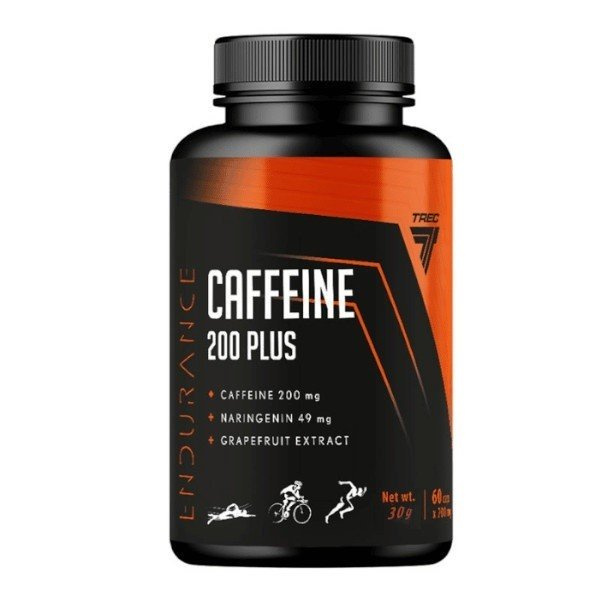 Trec Nutrition Caffeine 200 Plus 60 Capsules containing caffeine and naringenin