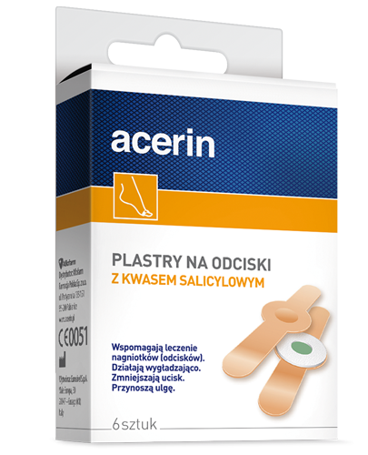 Acerin Plastry na Odciski 6 Sztuk