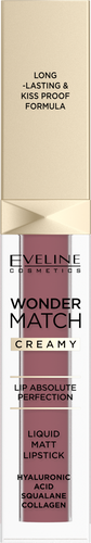Eveline Wonder Match Nawilżająca Matowa Pomadka w Płynie 02 Candy 6,8ml