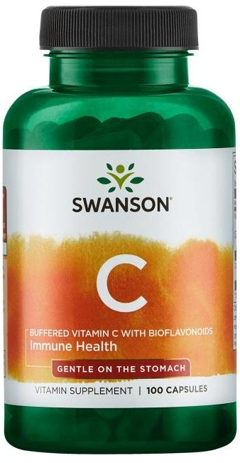 Swanson Buffered Vitamin C with Bioflavonoids for Immune Support 100 Capsules
