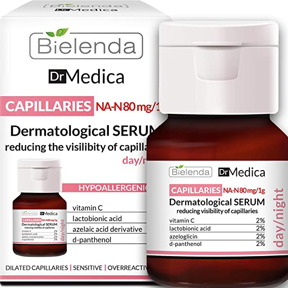 Bielenda Capillary Skin Serum do Twarzy na Zaczerwienienia na Dzień i na Noc 30ml