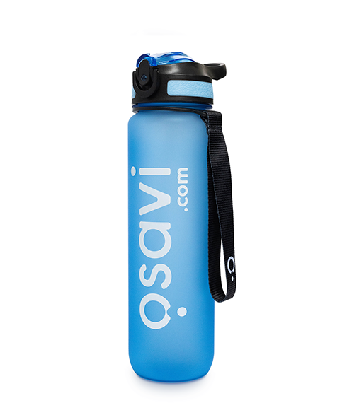 Osavi Bottle Bidon Water Bottle with Straw Blue 1000ml