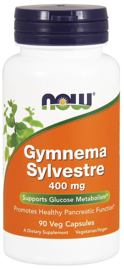 NOW Foods Gymnema Sylvestre Gurmar 400mg Na Wsparcie Funkcji Trzustki 90 Kapsułek
