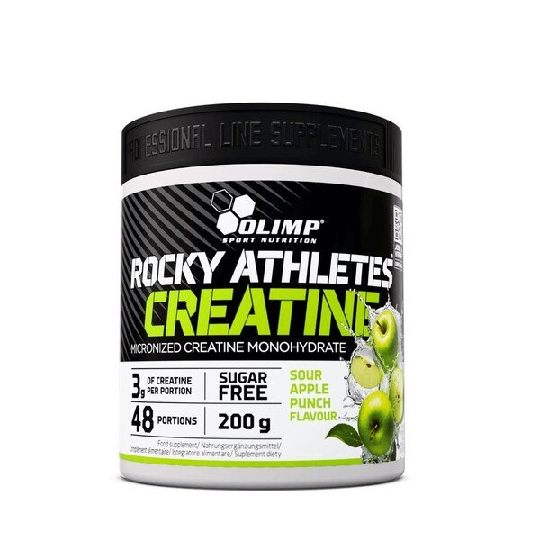Olimp Rocky Athletes Creatine for Physical Performance Apple 200g