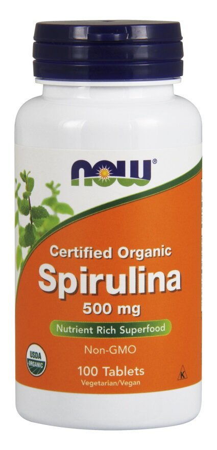 Now Foods Spirulina 500mg Supports Circulatory System Immune System & Detoxification 100 Tablets