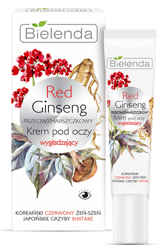 Bielenda Red Ginseng Anti-Wrinkle Smoothing Eye Cream for Mature Skin 15ml