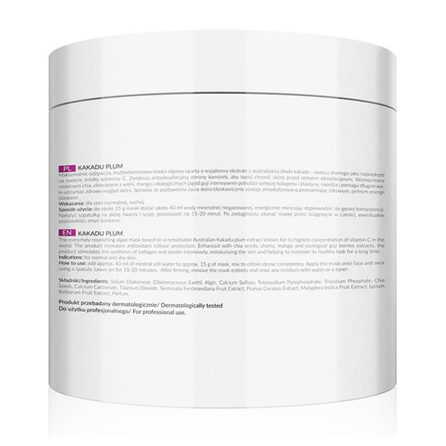 Apis Professional Śliwkowa Maska Algowa z Nasionami Chia 200g