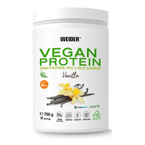 Weider Vegan Protein, Vanilla - 750g