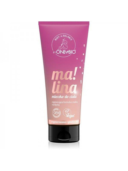 OnlyBio Regenerating Vegan Body Milk with Nordic Raspberry Scent 200ml