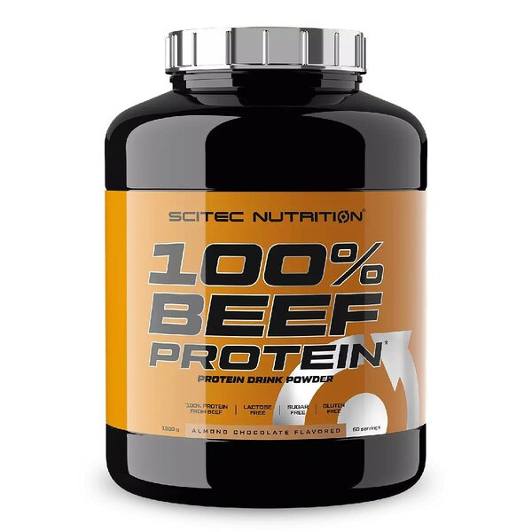 SciTec 100% Beef Protein, Almond Chocolate - 1800g