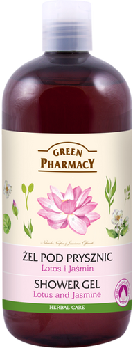 Green Pharmacy Natural Shower Gel with Lotos and Jasmine 500ml