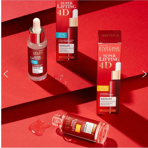 Eveline Super Lifting 4D Intensively Smoothing Serum for Mature Skin 30ml