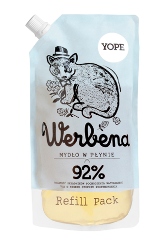 Yope Naturalne Nawilżające Mydło w Płynie z Werbeną Zapas 500ml