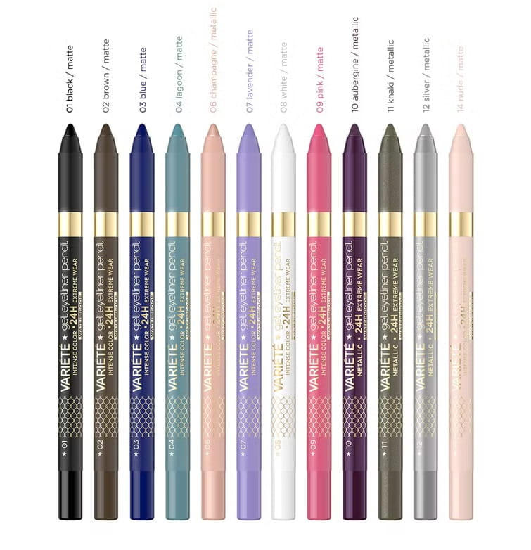 Eveline Variete Waterproof Gel Eye Pencil No. 13 Blue Sky 1pc
