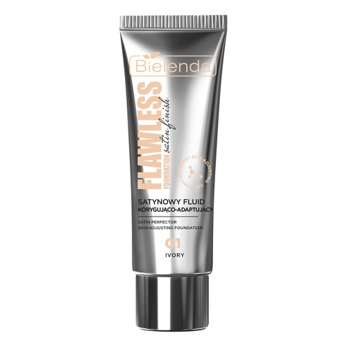 Bielenda Flawless Satynowy Fluid Korygująco-Adaptujący 01 Ivory 30g