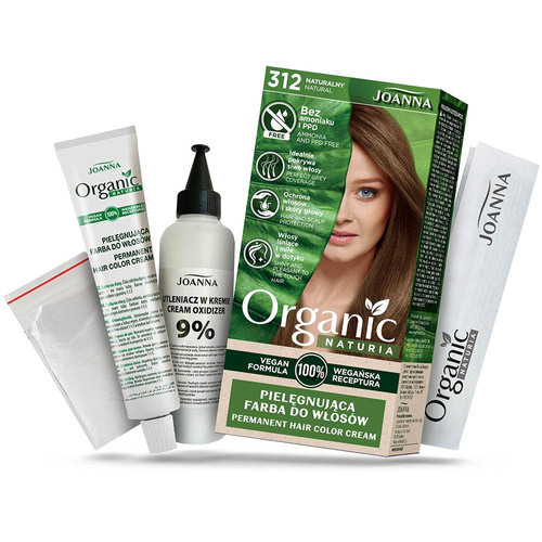 Joanna Organic Vegan Caring Hair Dye 312 Natural 1 pc.
