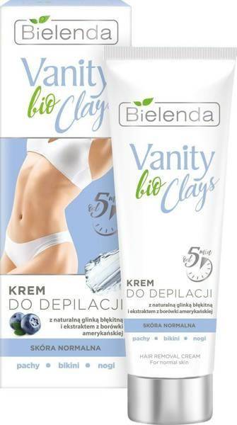 Bielenda Vanity Clays Bio Krem do Depilacji Ciała z Naturalną Błękitną Glinką 100ml