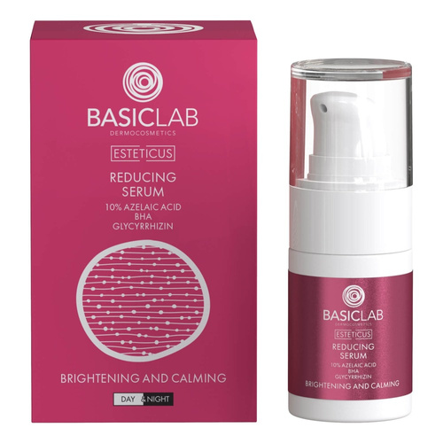 BasicLab Dermokosmetyki Serum Redukujące Zaczerwienienia do Skóry Naczynkowej 15ml