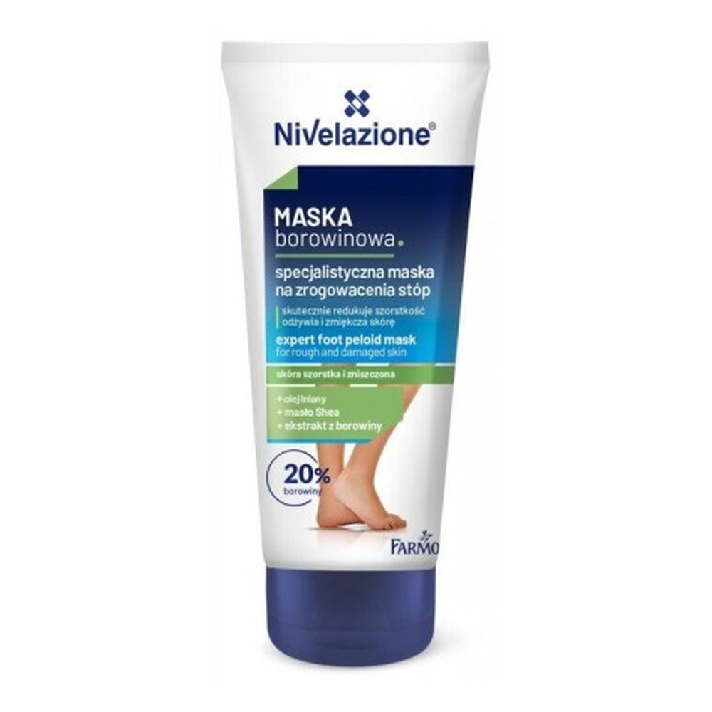 Nivelazione Maska Borowinowa Specjalistyczna Maska na Zrogowacenia Stóp dla Skóry Szorstkiej i Zniszczonej 75ml