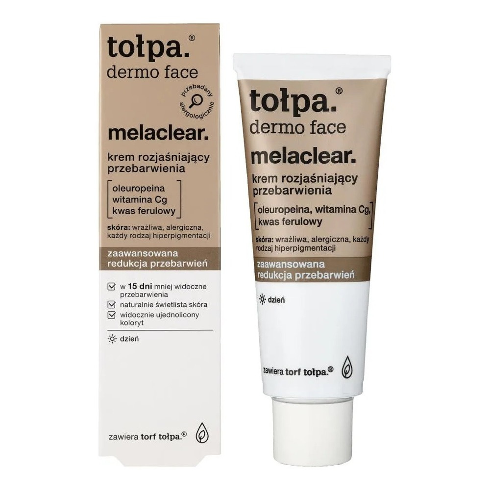 Tolpa Dermo Face Melaclear Rozjaśniający krem na noc redukujący przebarwienia 40ml
