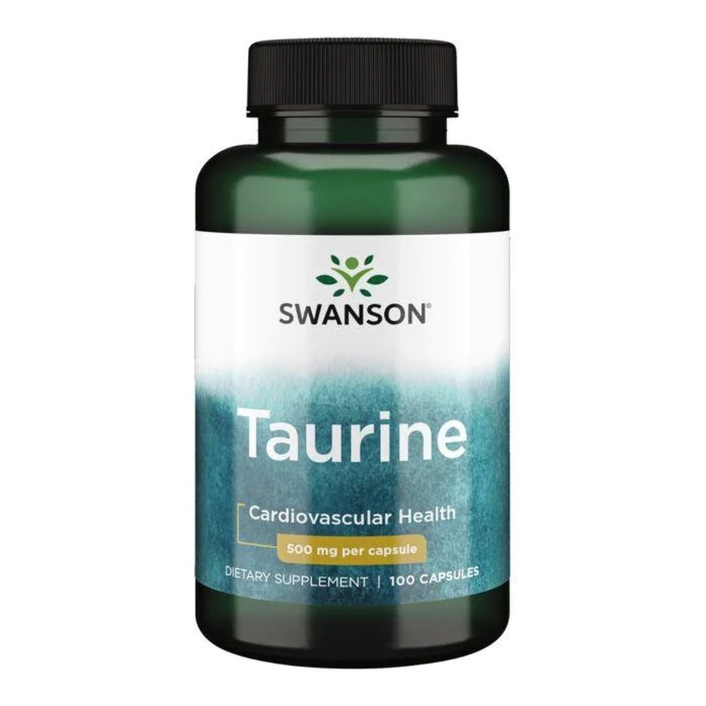 Swanson Tauryna 500mg Zawierająca Aminokwas 100 Kapsułek