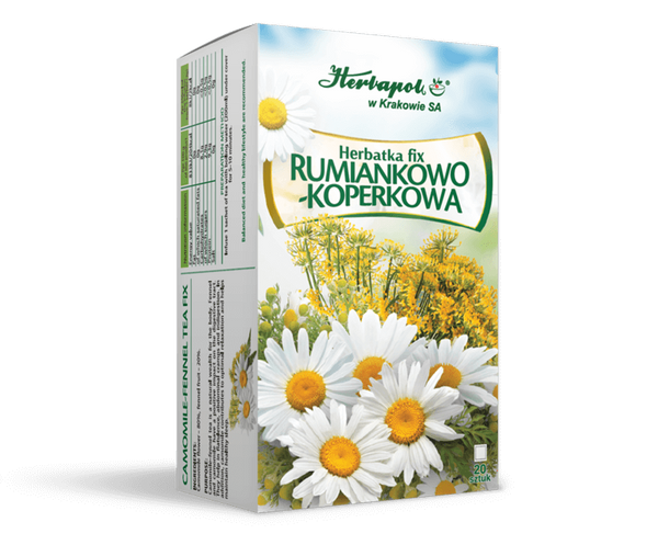 Herbapol Herbatka Rumiankowo-Koperkowa Fix dla Dzieci i Niemowląt 20 Sztuk