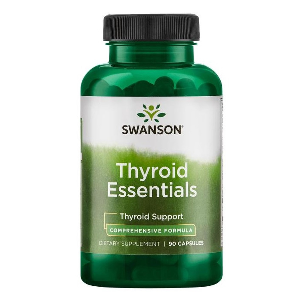 Swanson Thyroid Essentials na Wsparcie Tarczycy i Układu Nerwowego 90 Kapsułek