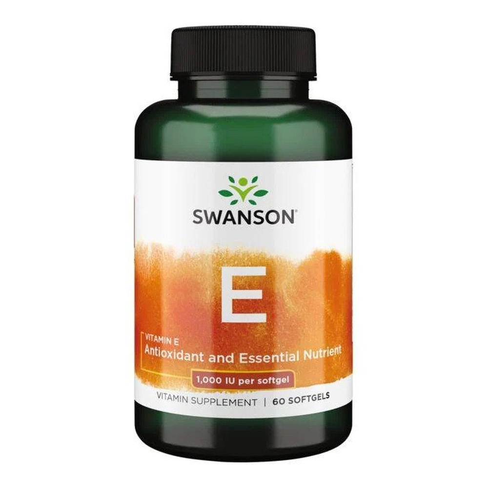 Swanson Witamina E 1000 IU na Ochronę Komórek 60 Kapsułek