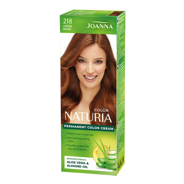 Joanna Naturia Color Farba do Włosów z Proteinami 218 Miedziany Blond 100ml