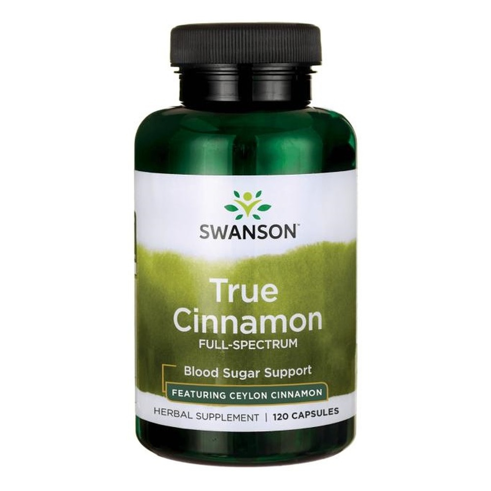 Swanson Cynamon Cejloński Wsparcie Poziomu Cukru 120 Kapsułek