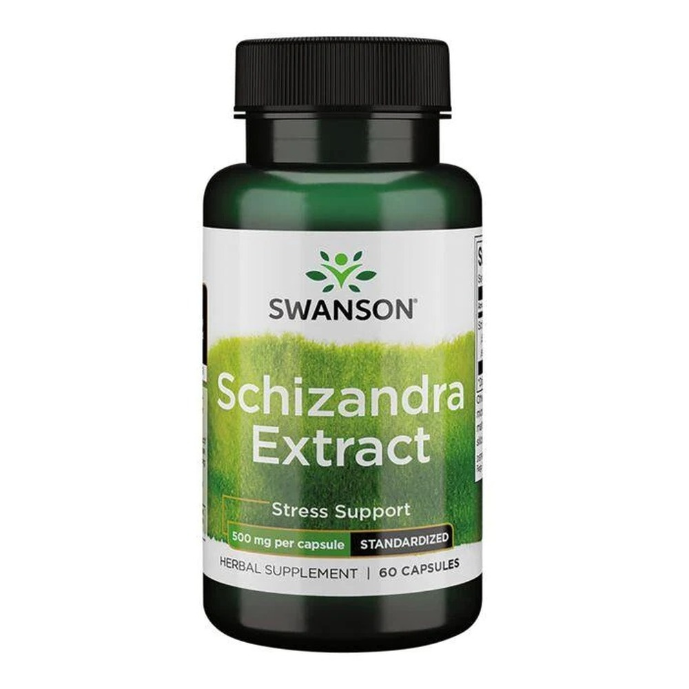 Swanson Cytryniec Chiński 500mg Adaptogen na Stres i Pamięć 60 Kapsułek