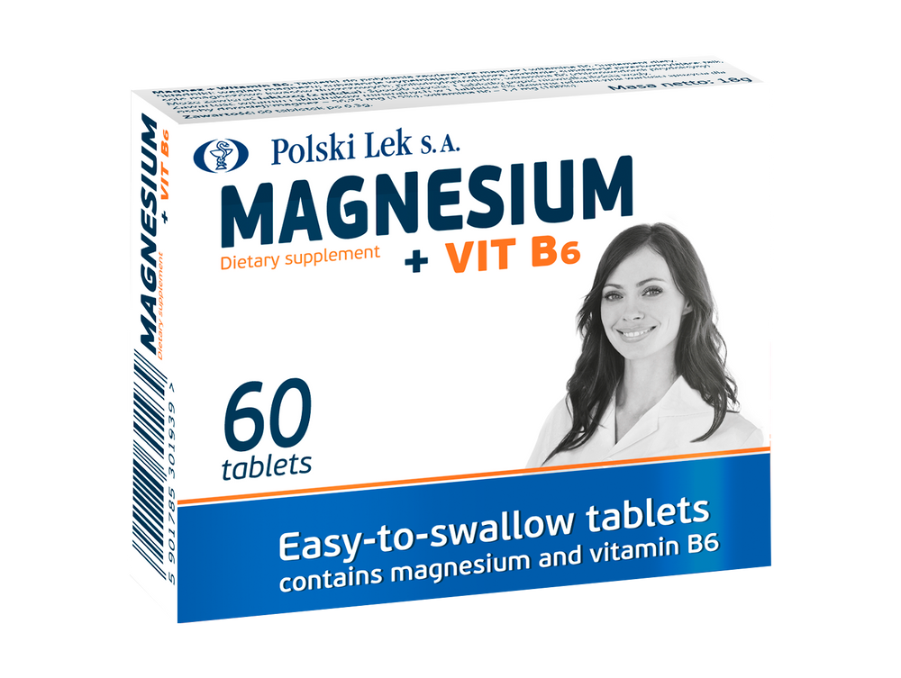 Polski Lek S.A. Magnez + Vit B6 60 tabl.