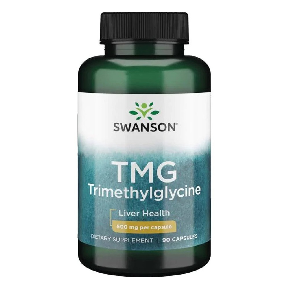 Swanson TMG Trimetyloglicyna 500mg na Wsparcie Wątroby 90 Kapsułek