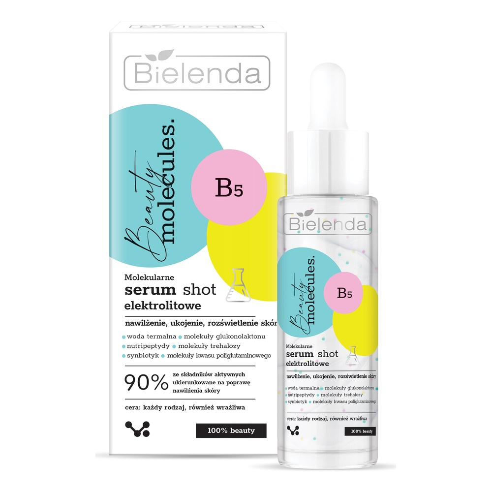 Bielenda Beauty Molecules Molekularne Serum Shot Elektrolitowe dla Każdego Rodzaju Skóry 30ml Best Before 30.09.26