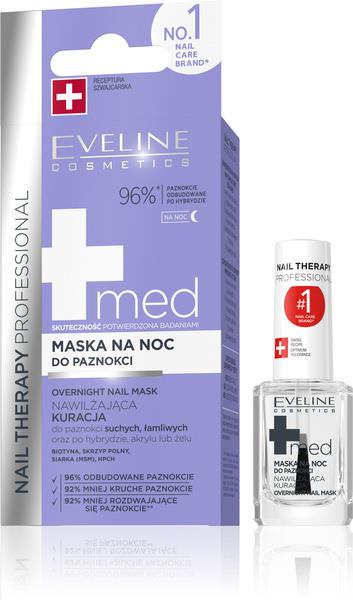 Eveline Nail Therapy Professional Overnight Nawilżająca Maska na Noc do Paznokci Suchych i Łamliwych 12ml