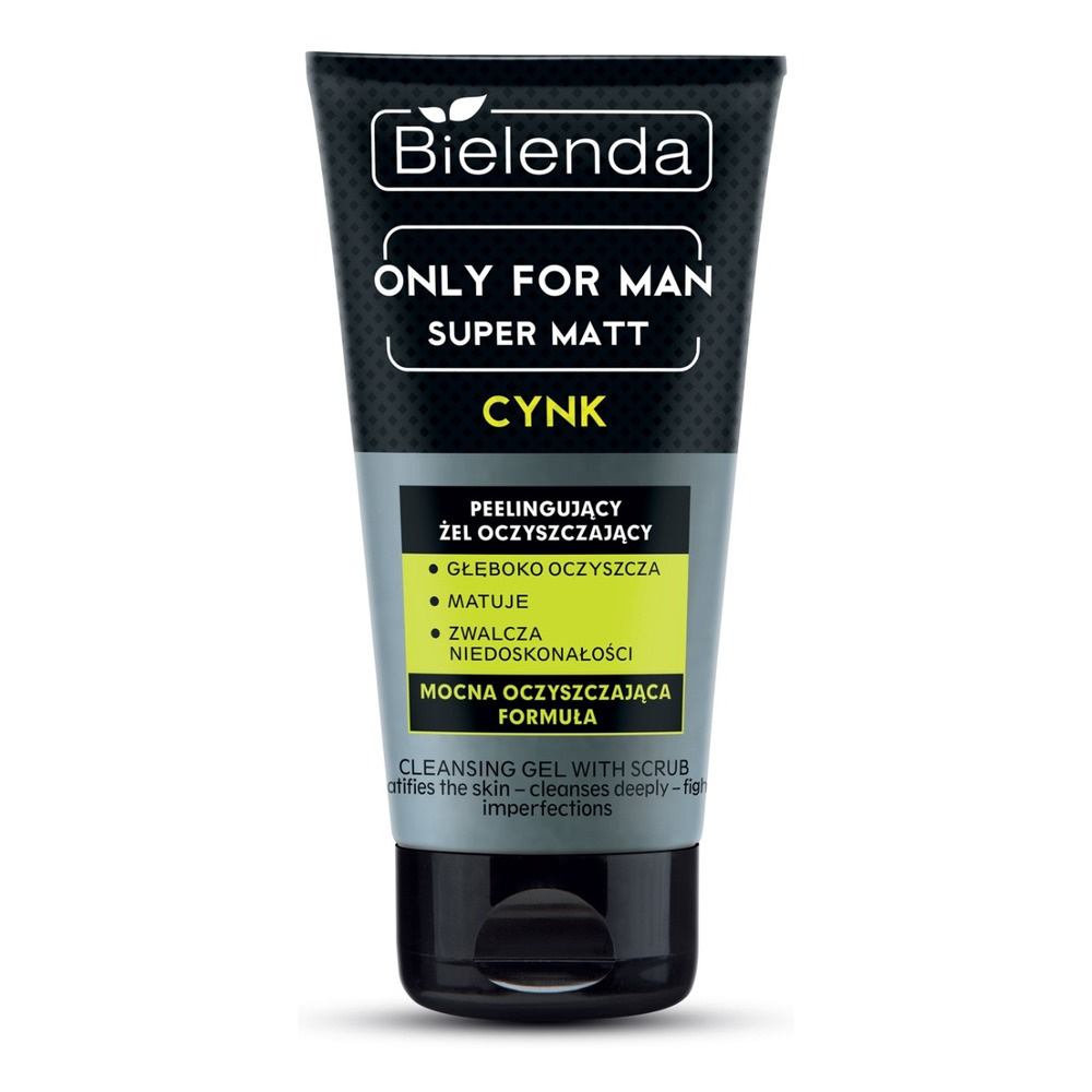 Bielenda Only for Men Super Mat Peelingujący Żel Oczyszczający do Twarzy 150g