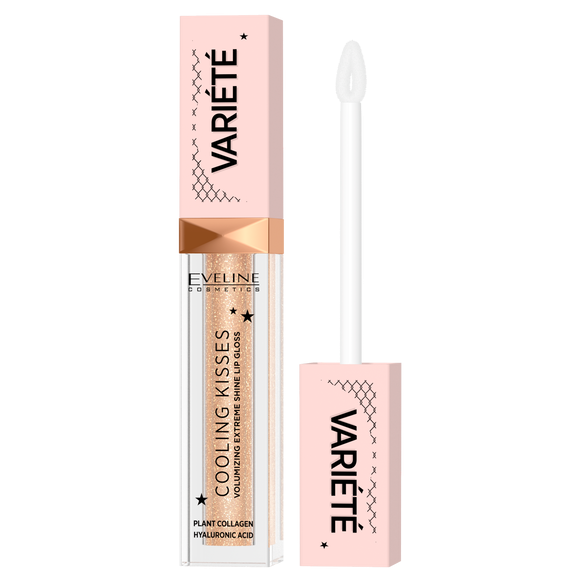 Eveline Variete Cooling Kisses Błyszczyk Zwiększający Objętość Ust z Efektem Chłodzącym Nr. 01 Ice Mint 6.8ml