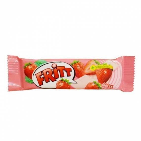 Fritt Cukierek Rozpuszczalny do Żucia z Witaminą C o Smaku Truskawek 1 Sztuka
