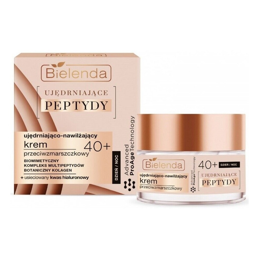 Bielenda Ujędrniające Peptydy 40+ Nawilżająco-Ujędrniający Krem Przeciwzmarszczkowy na Dzień i Noc 50ml