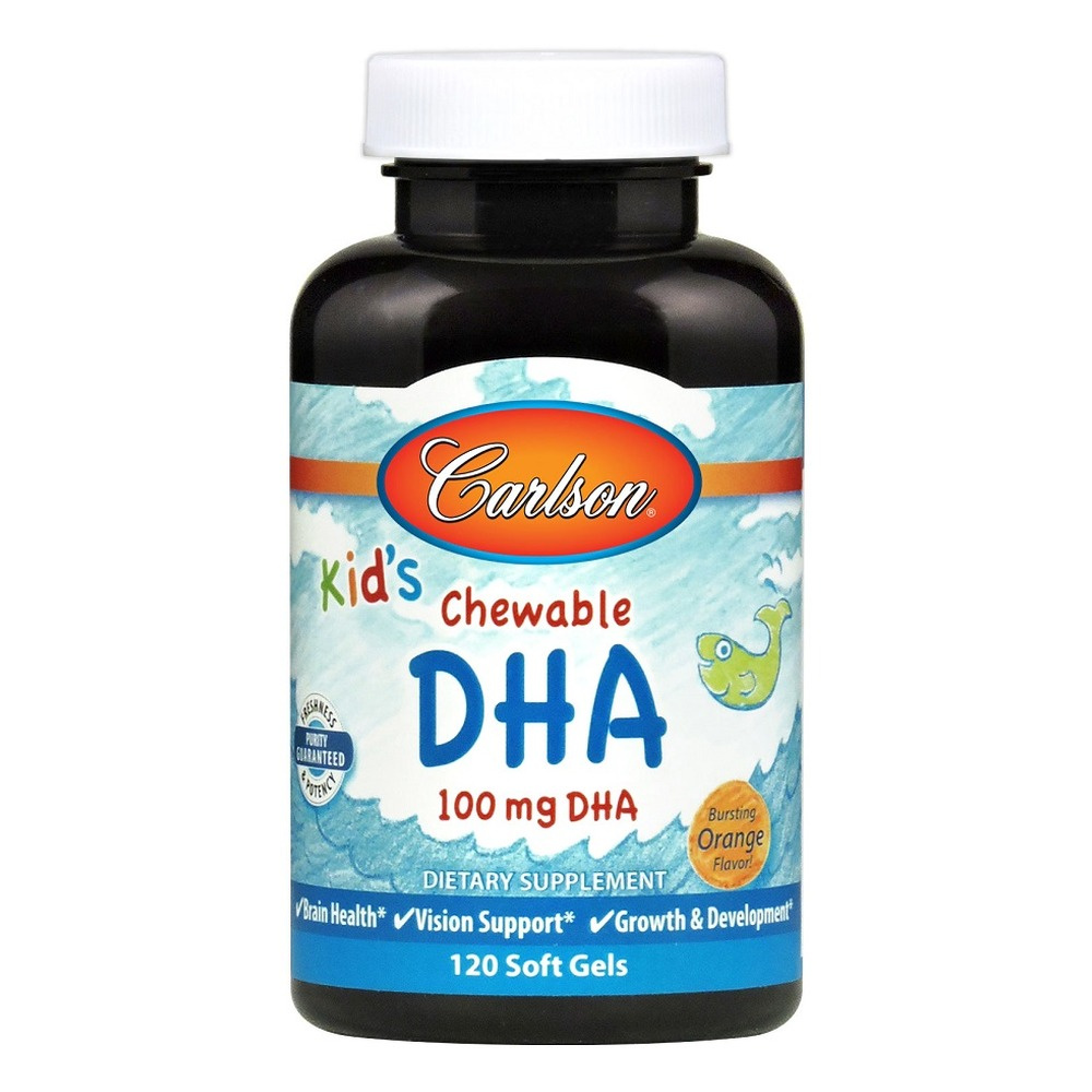 Kid's Chewable DHA, 100mg Orange - 120 softgels