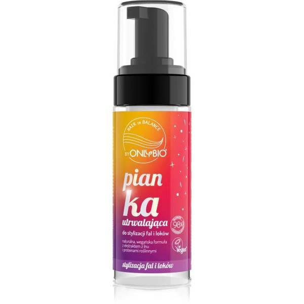 OnlyBio Hair in Balance Vegan Utrwalająca Pianka do Stylizacji Fal i Loków z Ekstraktem z Lnu 150ml